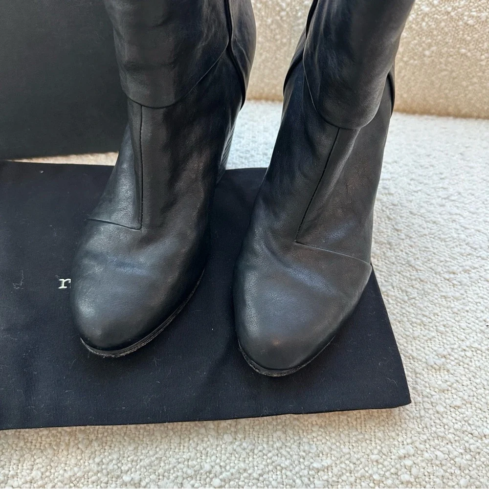 Rag & Bone Classic Black Newbury Ankle Boots